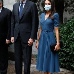 El Rey Felipe y la Reina Letizia visitan una exposición sobre Miguel Delibes en la Biblioteca Nacional de Madrid