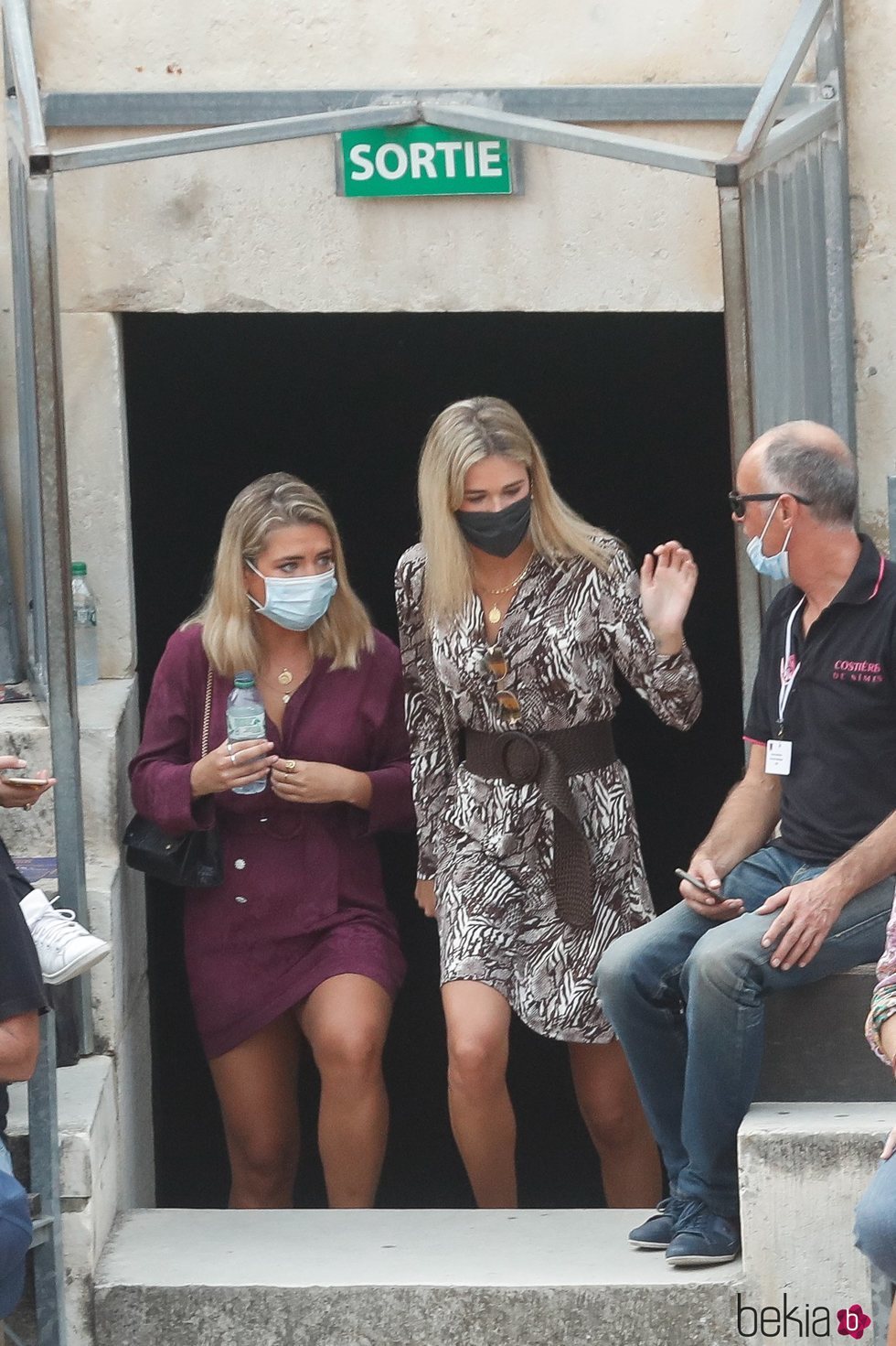 Ana Soria llegando a la plaza de toros de Nimes