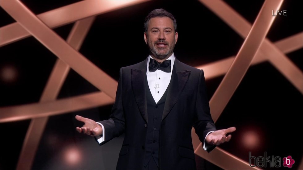 Jimmy Kimmel presentando la gala de los Premios Emmy 2020