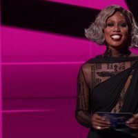 Laverne Cox presentando la gala de los Premios Emmy 2020