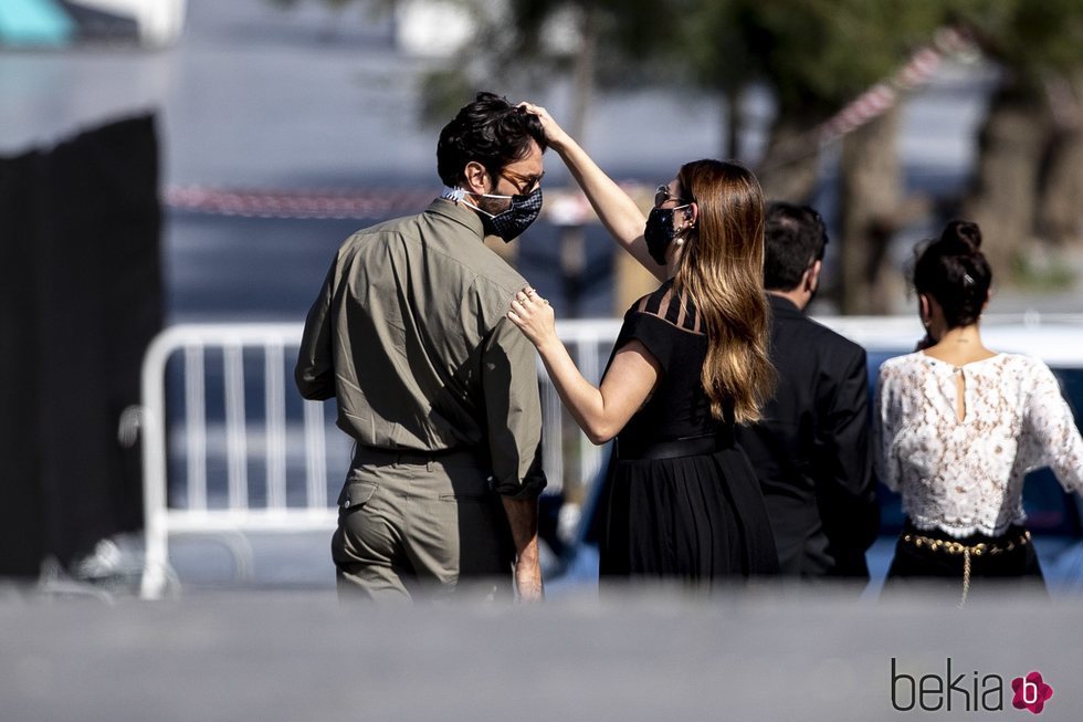 Blanca Suárez y Javier Rey, muy cómplices en el Festival de Cine de San Sebastián 2020