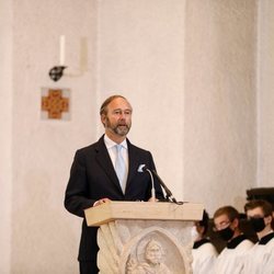 Christian de Lannoy en el bautizo de Carlos de Luxemburgo