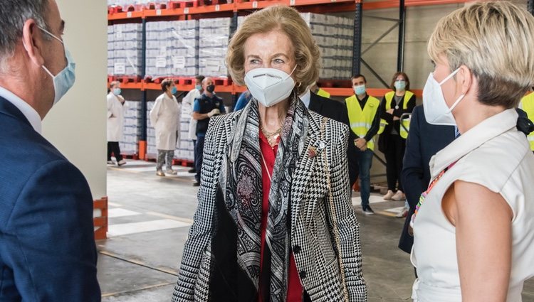 La Reina Sofía en un Banco de Alimentos de Albacete