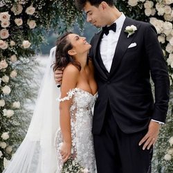 Elettra Lamborghini y Afrojack en su boda