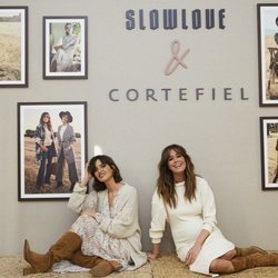 Sara Carbonero e Isabel Jiménez presentando la colección conjunta de Slow Love y Cortefiel