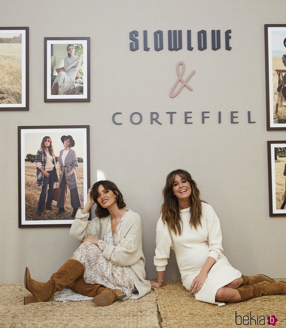 Sara Carbonero e Isabel Jiménez presentando la colección conjunta de Slow Love y Cortefiel