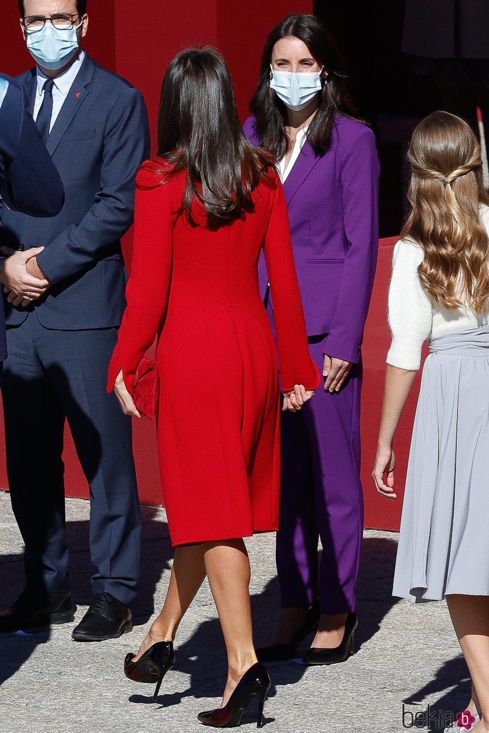 La Reina Letizia, Irene Montero y Alberto Garzón en el Día de la Hispanidad 2020