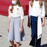 La Princesa Leonor y la Infanta Sofía en la celebración del Día de la Hispanidad 2020