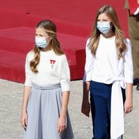 La Princesa Leonor y la Infanta Sofía en la celebración del Día de la Hispanidad 2020