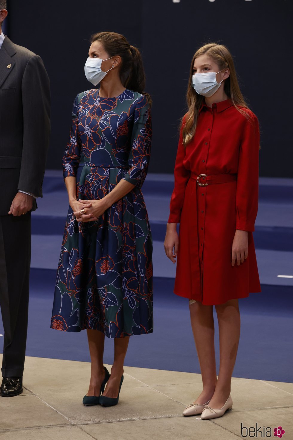 La Reina Letizia y la Infanta Sofía en la audiencia a los galardonados de los Premios Princesa de Asturias 2020