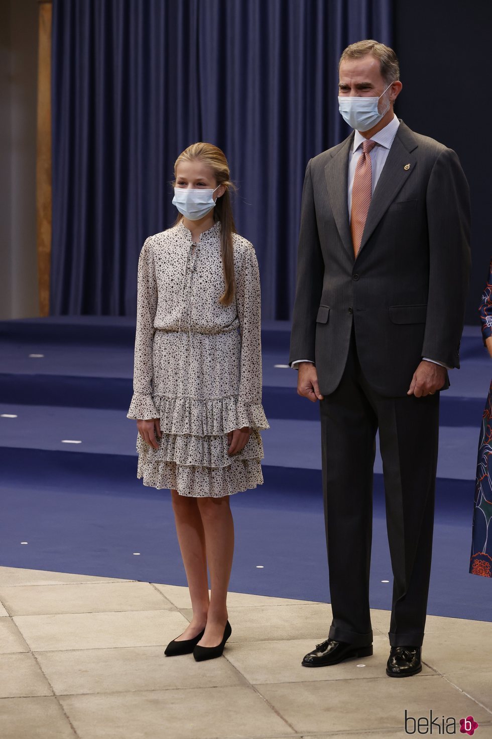 El Rey Felipe y la Princesa Leonor en la audiencia a los galardonados de los Premios Princesa de Asturias 2020