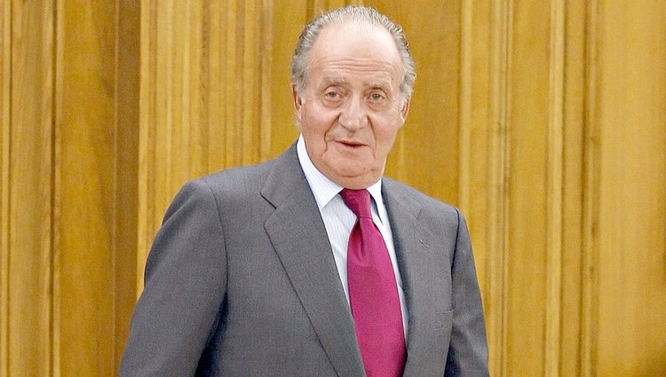 El Rey Juan Carlos en una audiencia en La Zarzuela