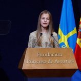 La Princesa Leonor en su discurso en los Premios Princesa de Asturias 2020