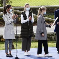 La Princesa Leonor hace entrega del diploma que acredita a Somao como Pueblo Ejemplar de Asturias 2020