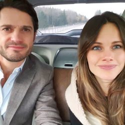 Carlos Felipe y Sofia de Suecia de camino a Värmland