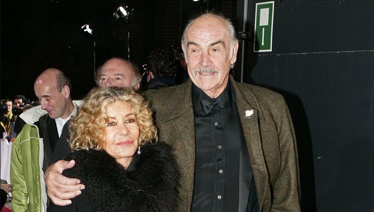 Sean Connery y Micheline Roquebrune en los Premios European Film 2005