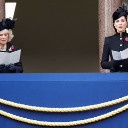 Camilla Parker Bowles y Kate Middleton el Día del Recuerdo 2020