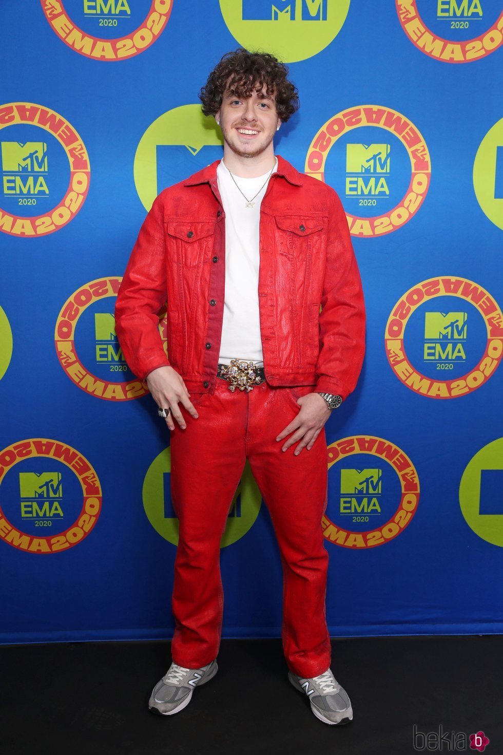 Jack Harlow en la alfombra roja de los MTV EMA 2020