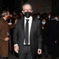 Antonio Catalán en el funeral de Carlos Catalán