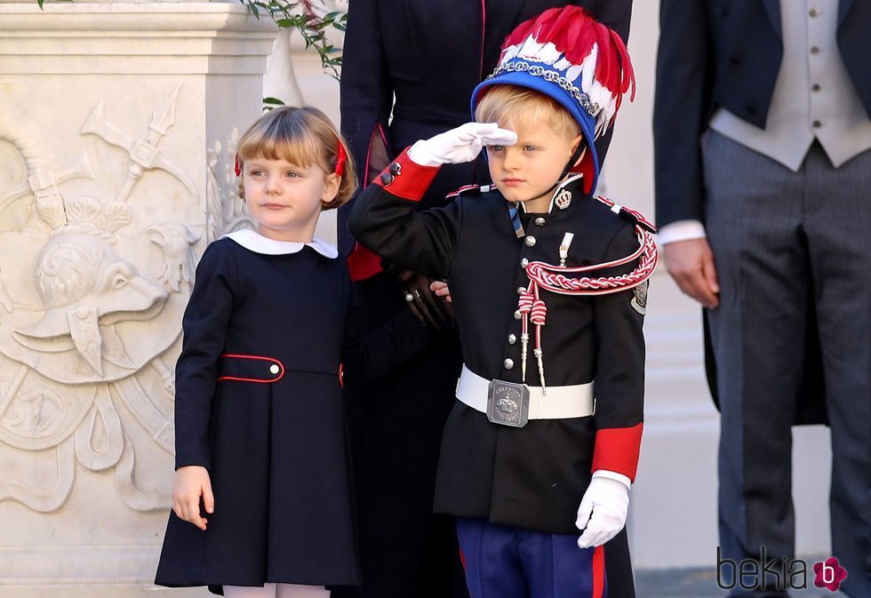 Jacques y Gabriella de Mónaco en el Día Nacional de Mónaco 2020