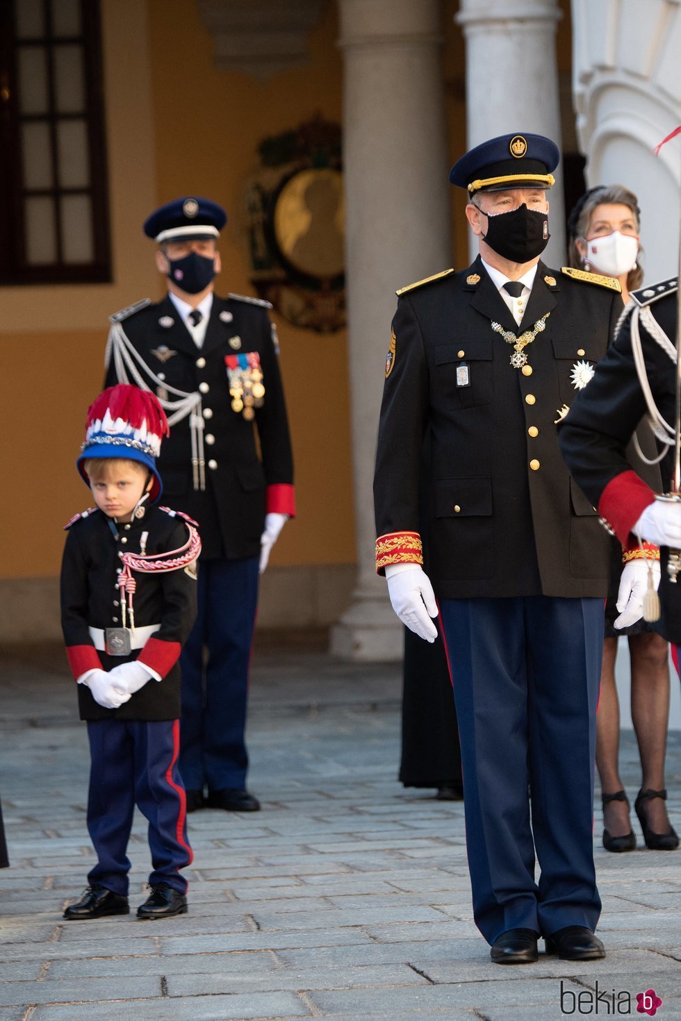 Alberto de Mónaco y Jacques de Mónaco en el Día Nacional de Mónaco 2020