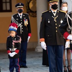 Alberto de Mónaco y Jacques de Mónaco en el Día Nacional de Mónaco 2020