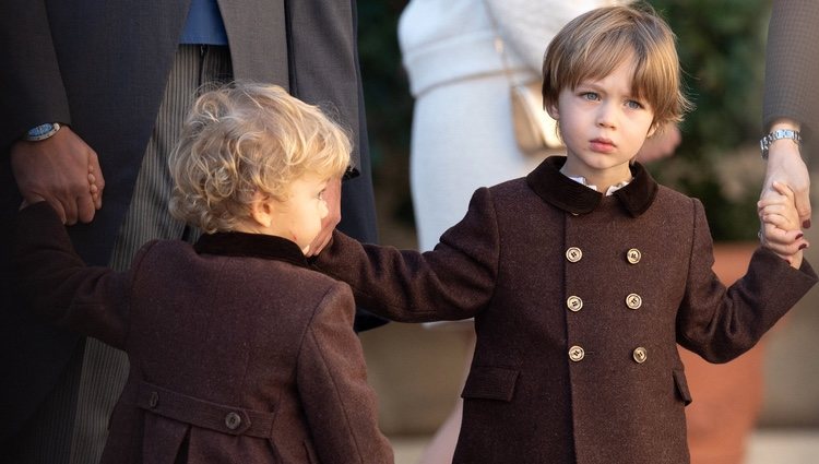 Stefano y Francesco Casiraghi en el Día Nacional de Mónaco 2020