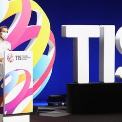 La Reina Letizia durante su discurso en la inauguración del Tourism Innovation Summit en Sevilla