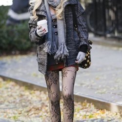 Taylor Momsen en el rodaje de 'Gossip girl' hace años