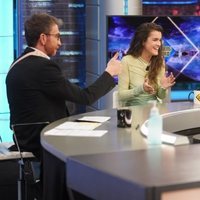 Amaia Romero y Alizzz durante su visita juntos a 'El Hormiguero'