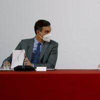 El Rey Felipe y Pedro Sánchez en la XXXI sesión ordinaria del Patronato de la Fundación Carolina