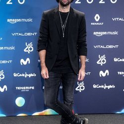 David Otero en la entrega de Los 40 Music Awards 2020