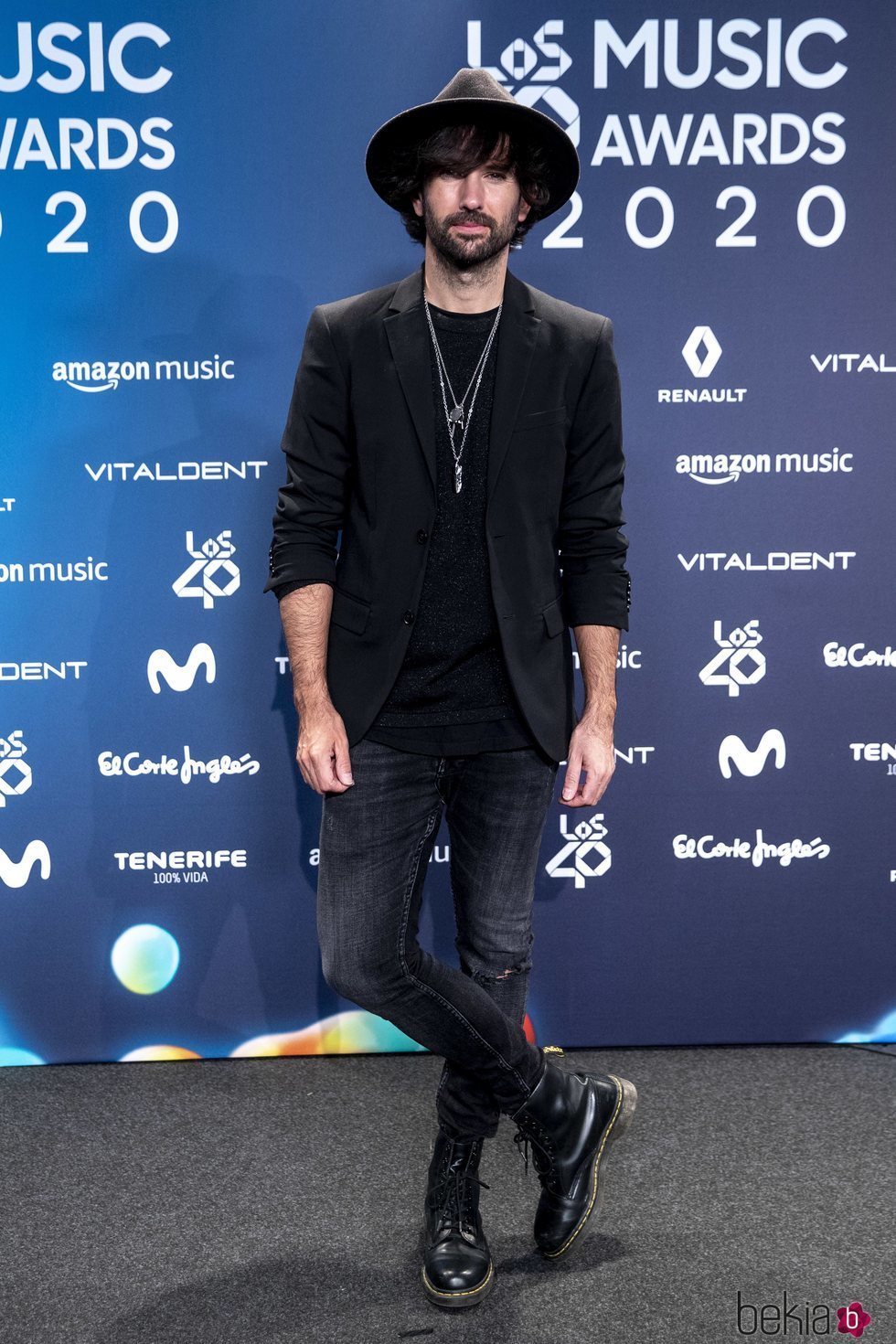 David Otero en la entrega de Los 40 Music Awards 2020