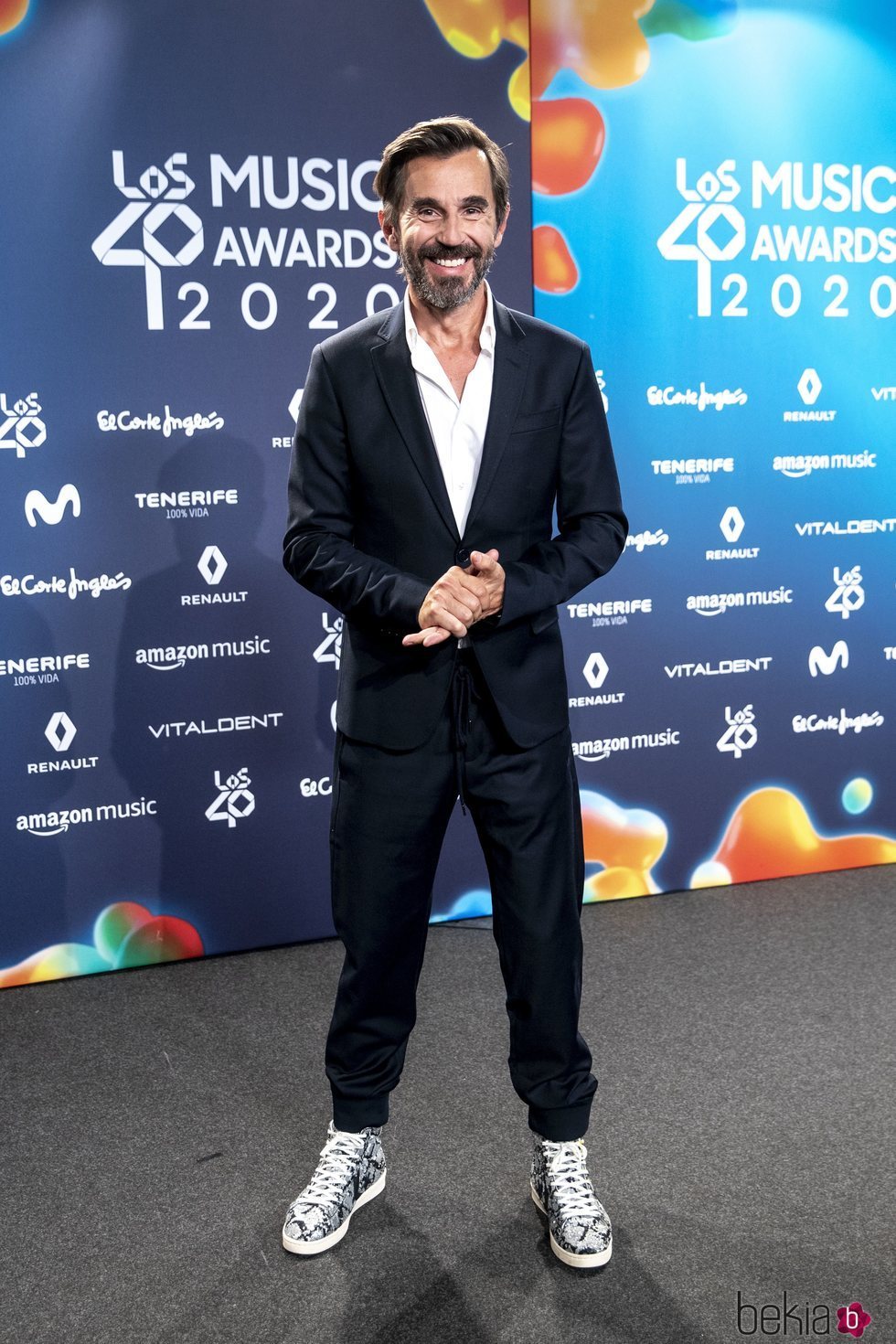 Santi Millán en la entrega de Los 40 Music Awards 2020