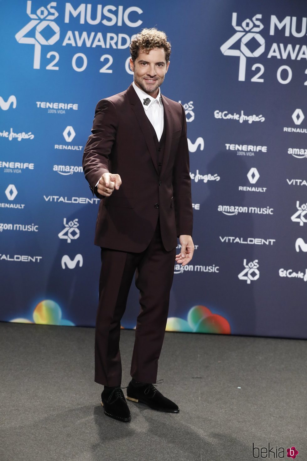 David Bisbal en la entrega de Los 40 Music Awards 2020