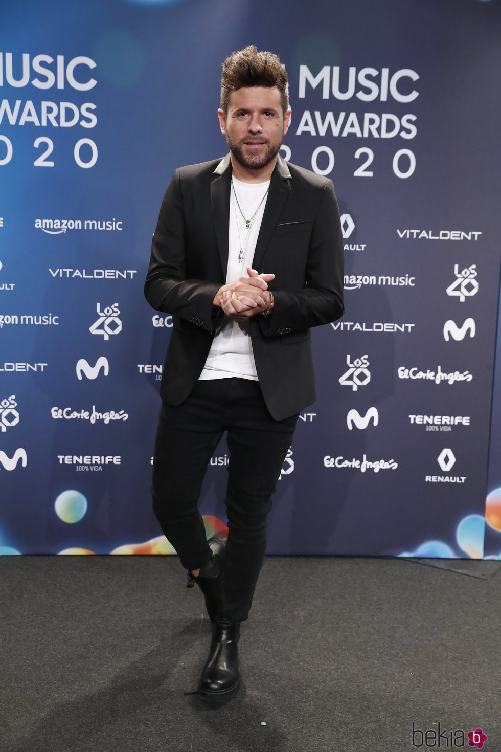 Pablo López en la entrega de Los 40 Music Awards 2020