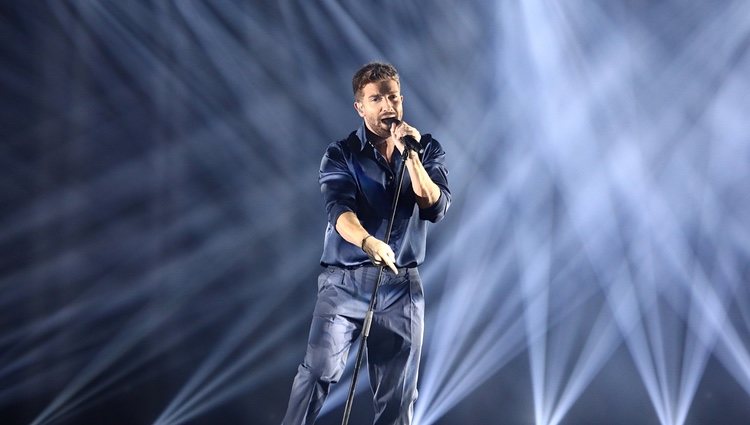 Pablo Alborán en la gala de Los 40 Music Awards 2020