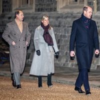 Los Duques de Cambridge y los Condes de Wessex en un encuentro con voluntarios y trabajadores esenciales en Windsor Castle