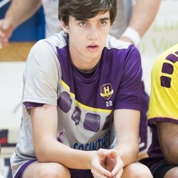 Pablo Urdangarin en un partido de balonmano en Francia