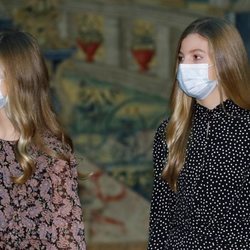 La Princesa Leonor y la Infanta Sofía en la reunión del Patronato de la Fundación Princesa de Girona