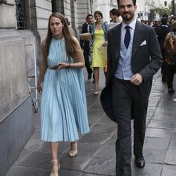 Felipe de Grecia y Nina Flohr en la boda de Christian de Hannover y Alessandra de Osma