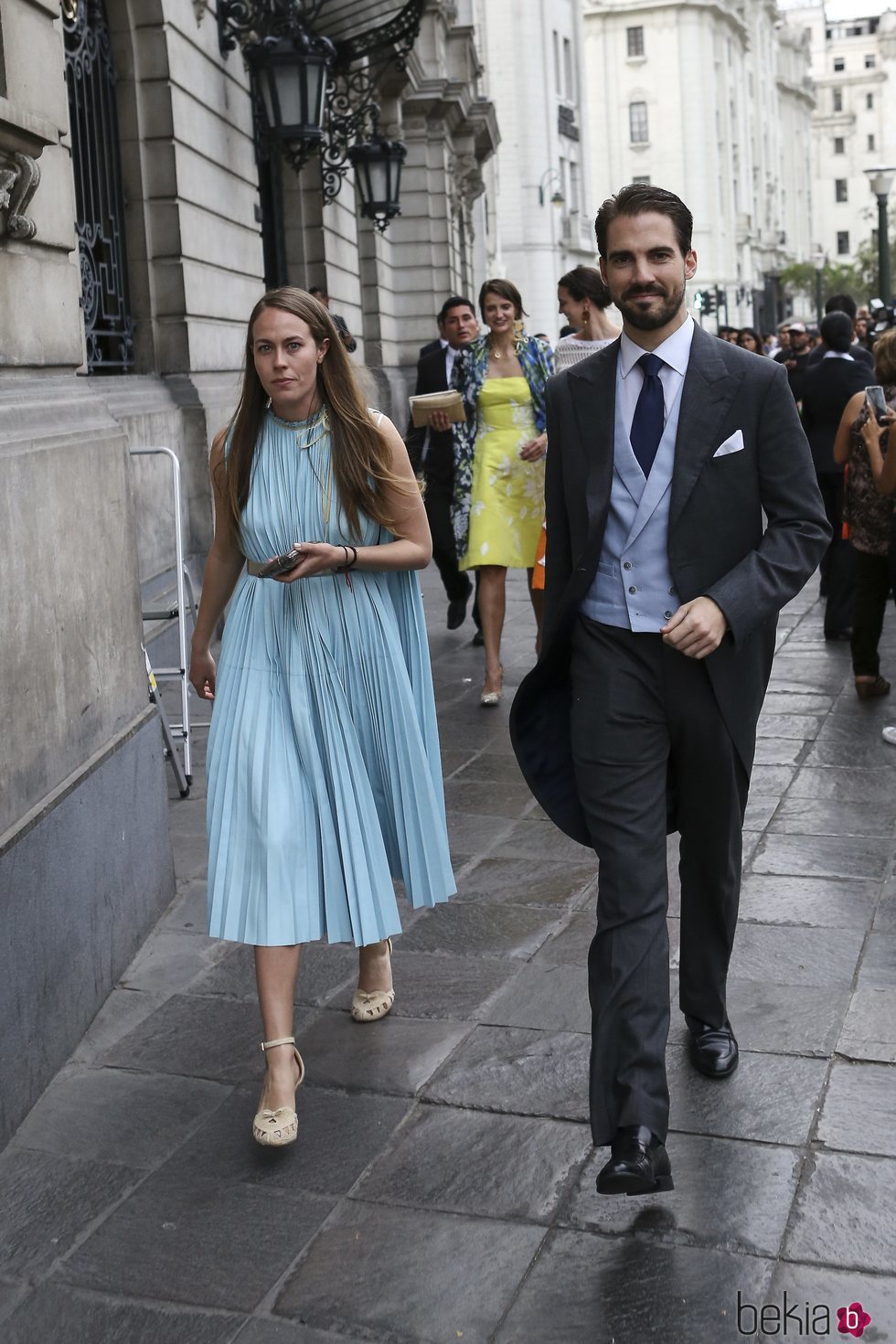 Felipe de Grecia y Nina Flohr en la boda de Christian de Hannover y Alessandra de Osma