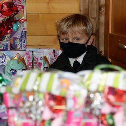 Jacques de Mónaco en la entrega de regalos navideños 2020