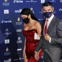 Cristiano Ronaldo y Georgina Rodríguez en los Premios Globe Soccer 2020 de Dubai