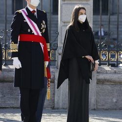 Los Reyes Felipe y Letizia presidiendo la Pascua Militar 2021