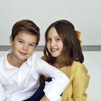 Vicente y Josefina de Dinamarca en su 10 cumpleaños