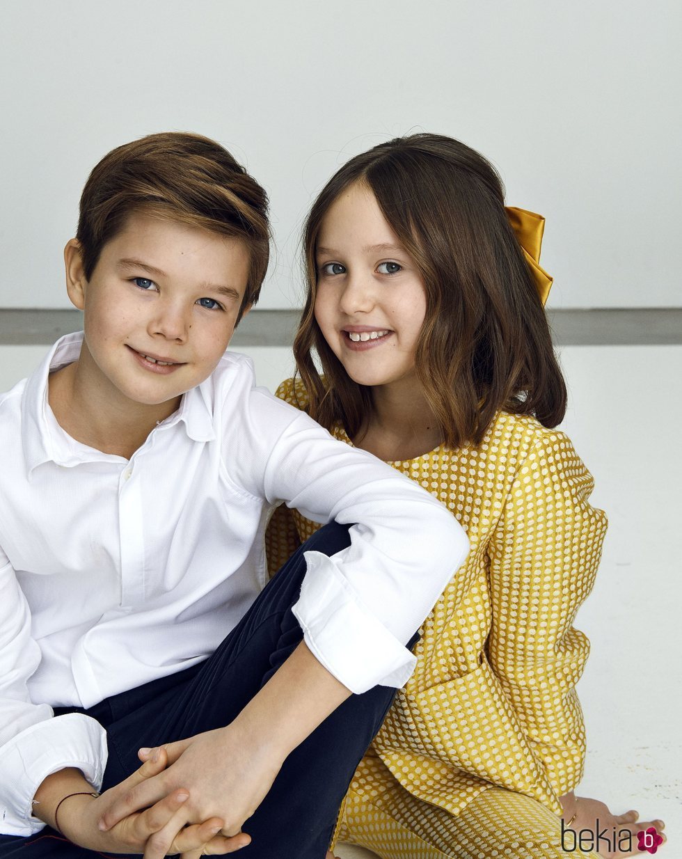 Vicente y Josefina de Dinamarca en su 10 cumpleaños