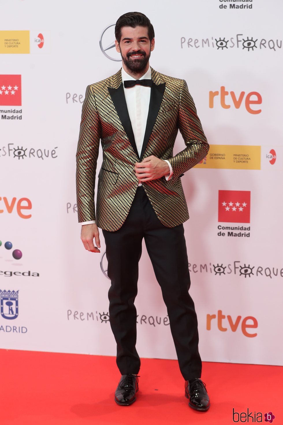 Miguel Ángel Muñoz en la alfombra roja de los Premios José María Forqué 2021