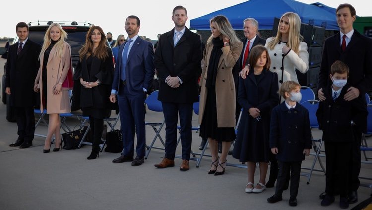 Toda la familia de Donald Trump en su último día como Presidente de Estados Unidos