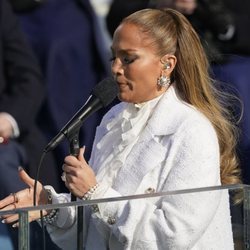 Jennifer Lopez, cantando en la toma de posesión de Joe Biden